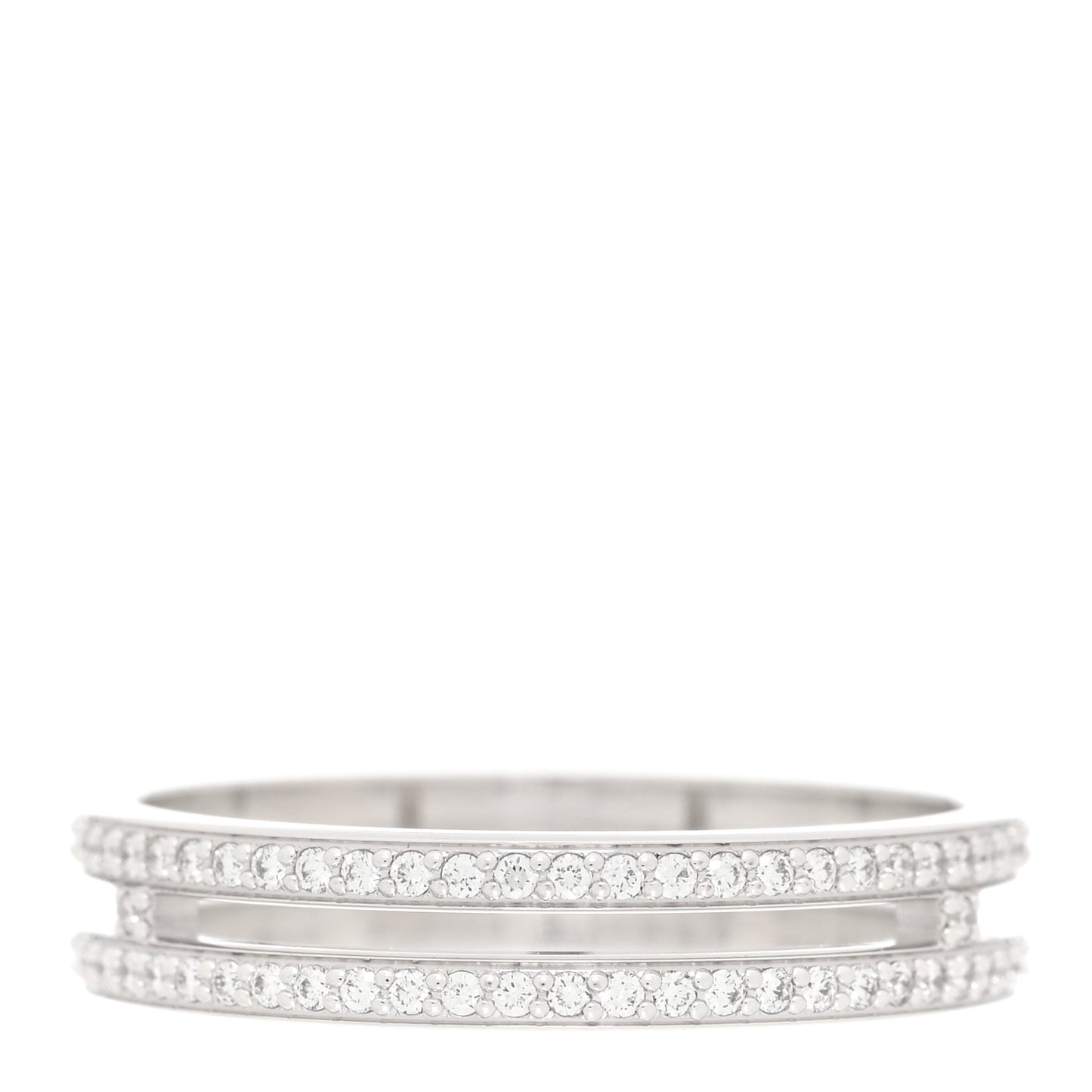 18K White Gold Diamond Ariane Wedding Band Ring 51 5.75