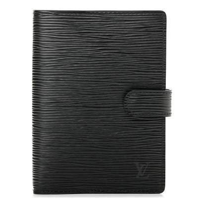 Louis Vuitton Epi Small Ring Agenda Cover Black 1 of 7