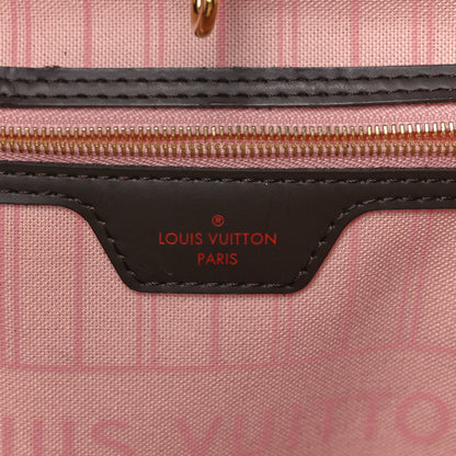 Louis Vuitton Damier Ebene Neo Neverfull MM Rose Ballerine 7 of 13