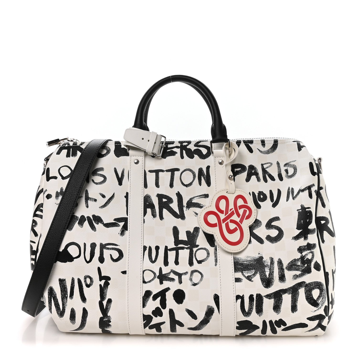 Louis Vuitton Cowhide Damier LV Dynasty Keepall Bandouliere 50