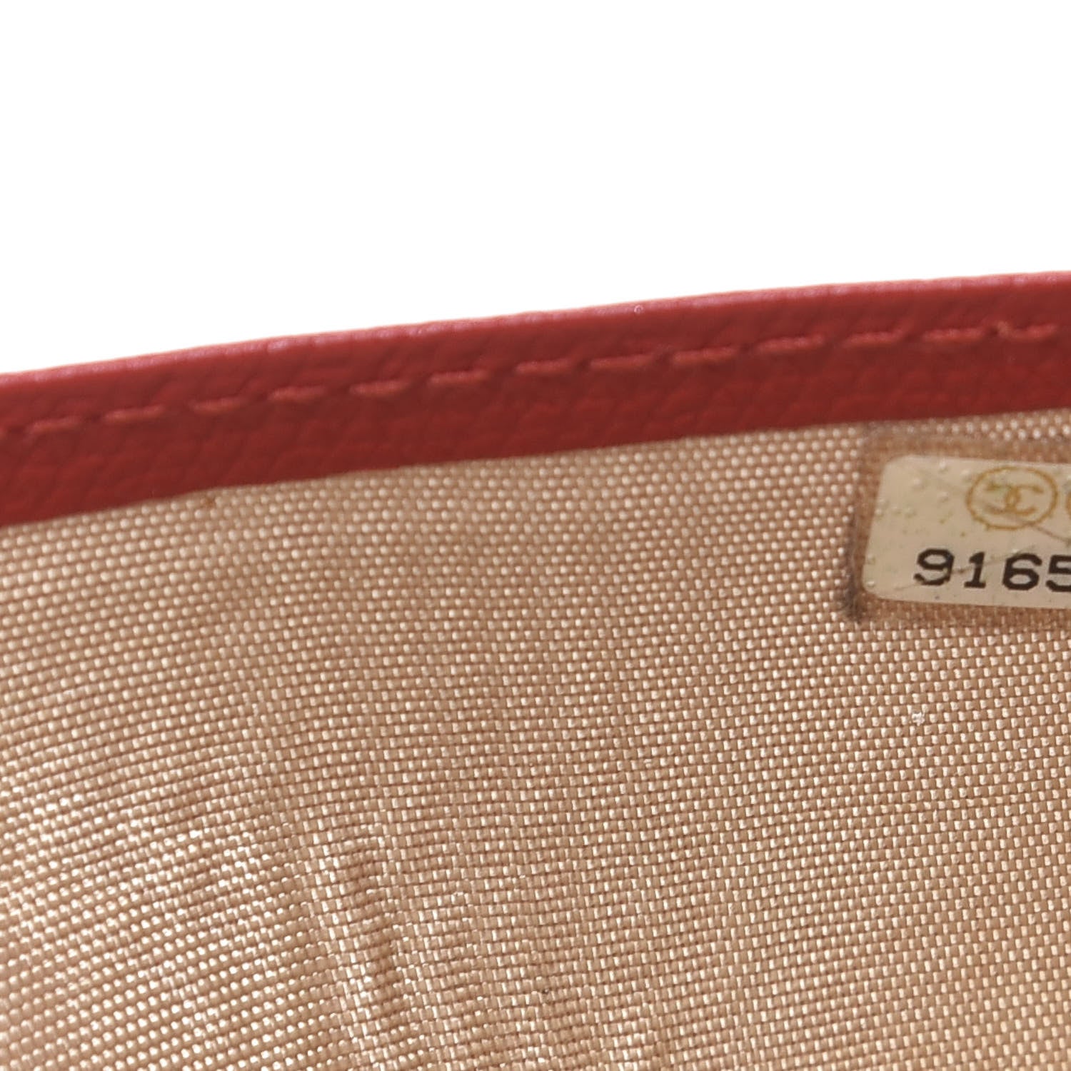 Chanel Grained Calfskin CC Button Long Wallet Red 6 of 13