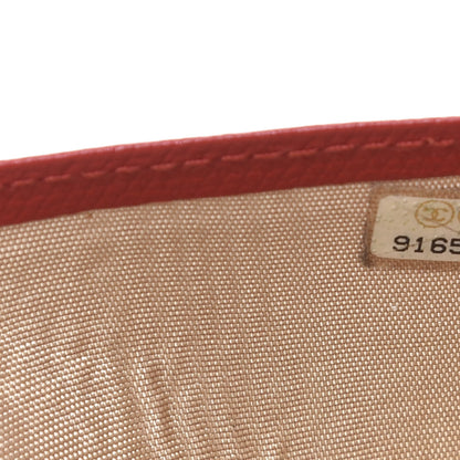 Chanel Grained Calfskin CC Button Long Wallet Red 6 of 13