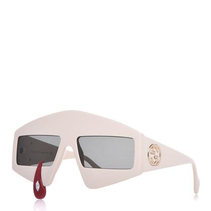 Gucci Acetate Crystal Hollywood Forever Tear Drop Sunglasses GG0359S Ivory 1 of 6