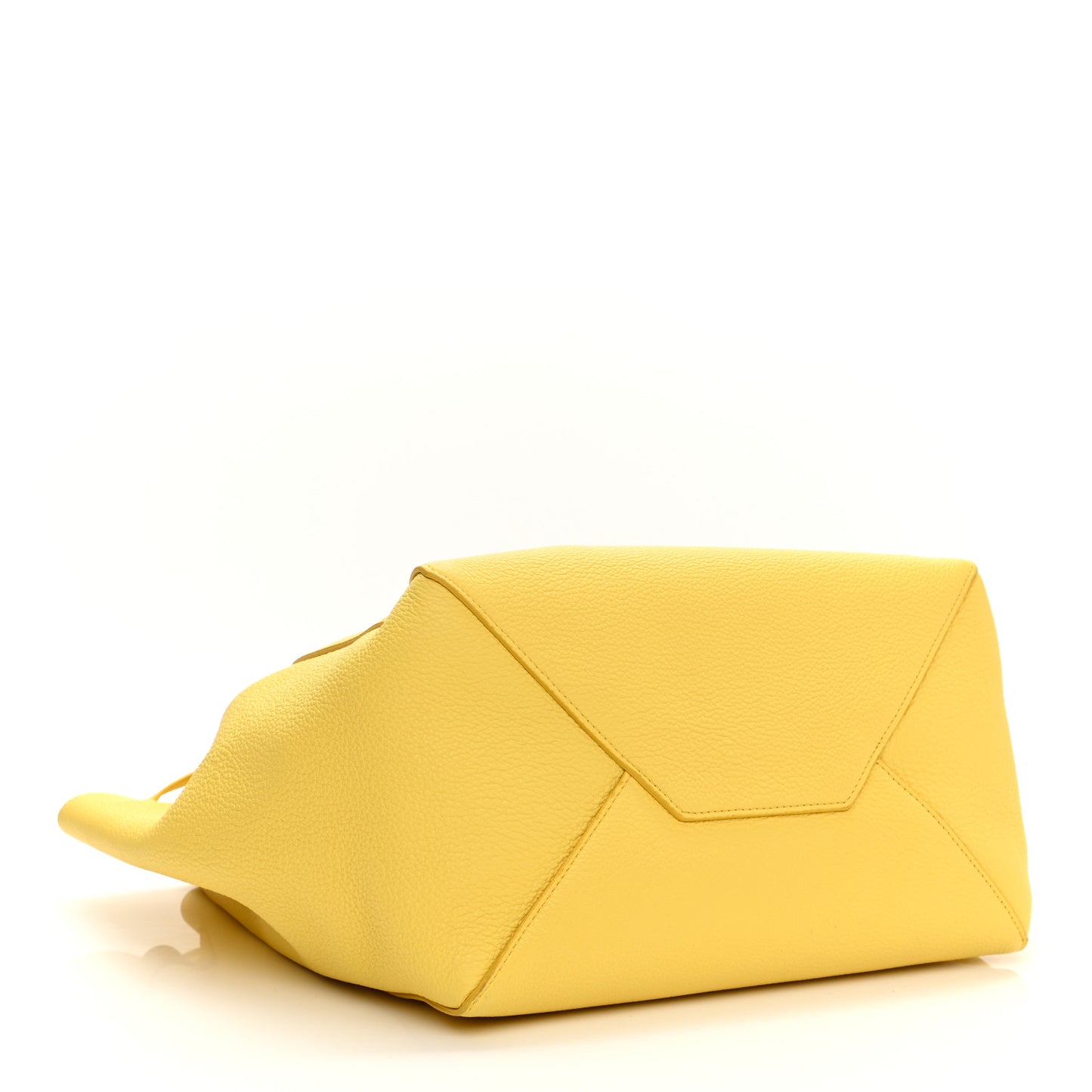 Soft Grained Calfskin Small Belt Cabas Phantom Citron