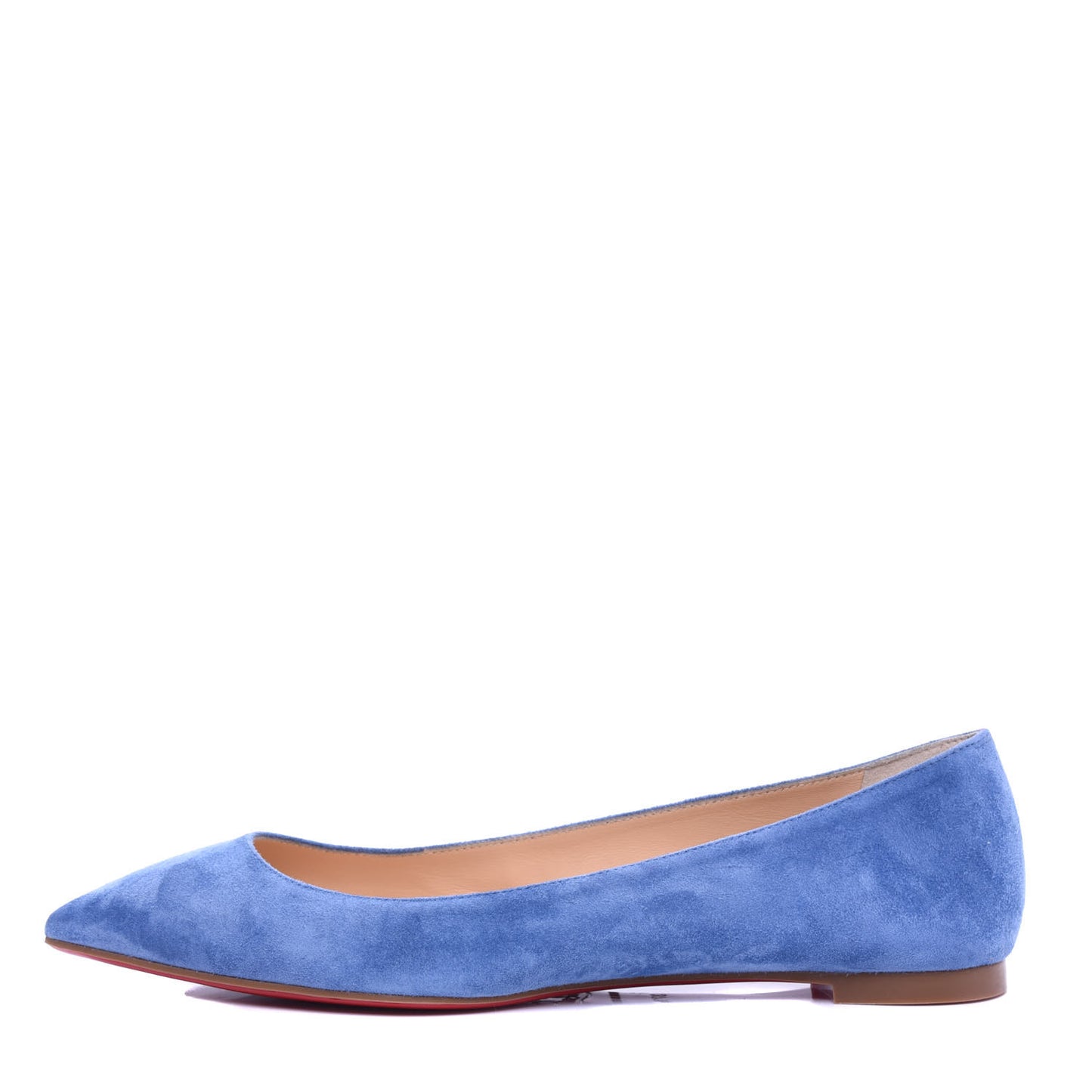 Veau Velours Ballalla Pointy Toe Flats 37.5 Jeans