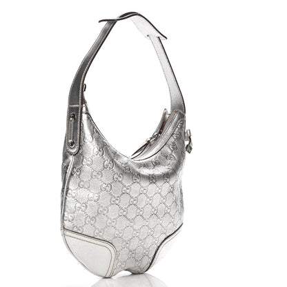 Gucci Guccissima Small Princy Hobo Silver 3 of 7