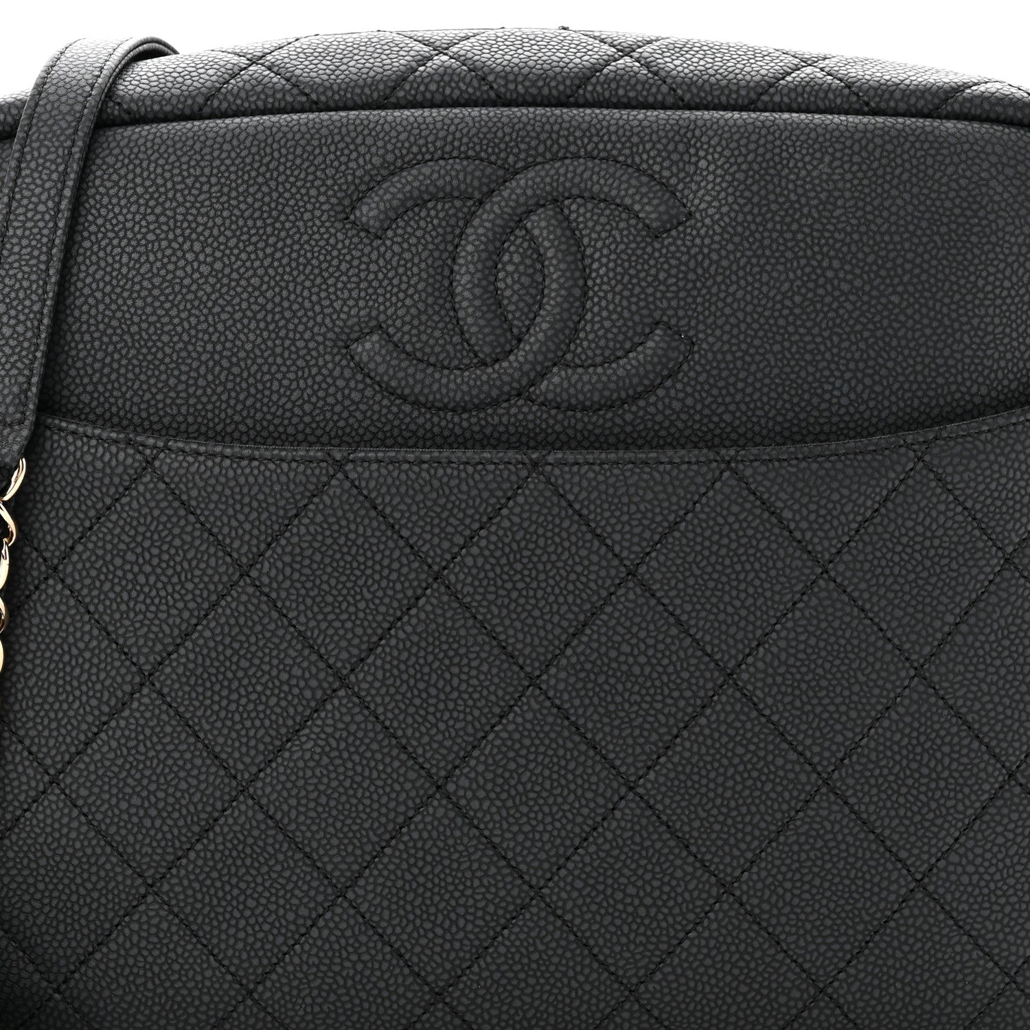 Chanel Caviar Quilted Large Coco Tassel Camera Case Black 8 of 13