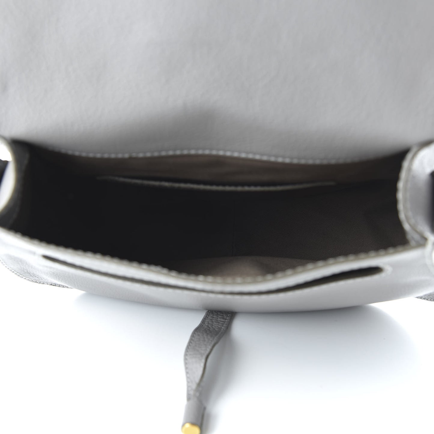 Calfskin Medium Marcie Round Crossbody Bag Cashmere Grey