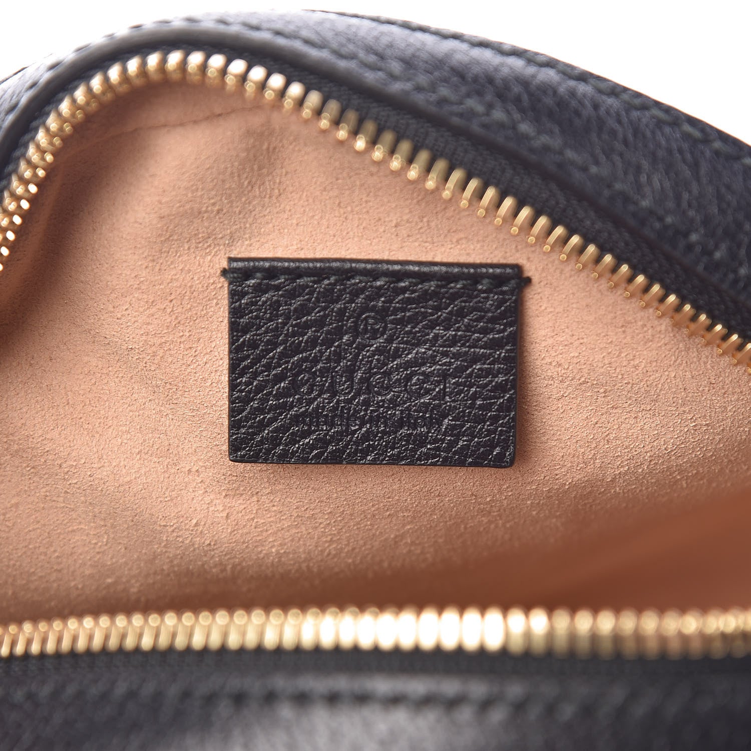 Gucci Soft Textured Calfskin Web Mini Ophidia Round Shoulder Bag Black 6 of 10