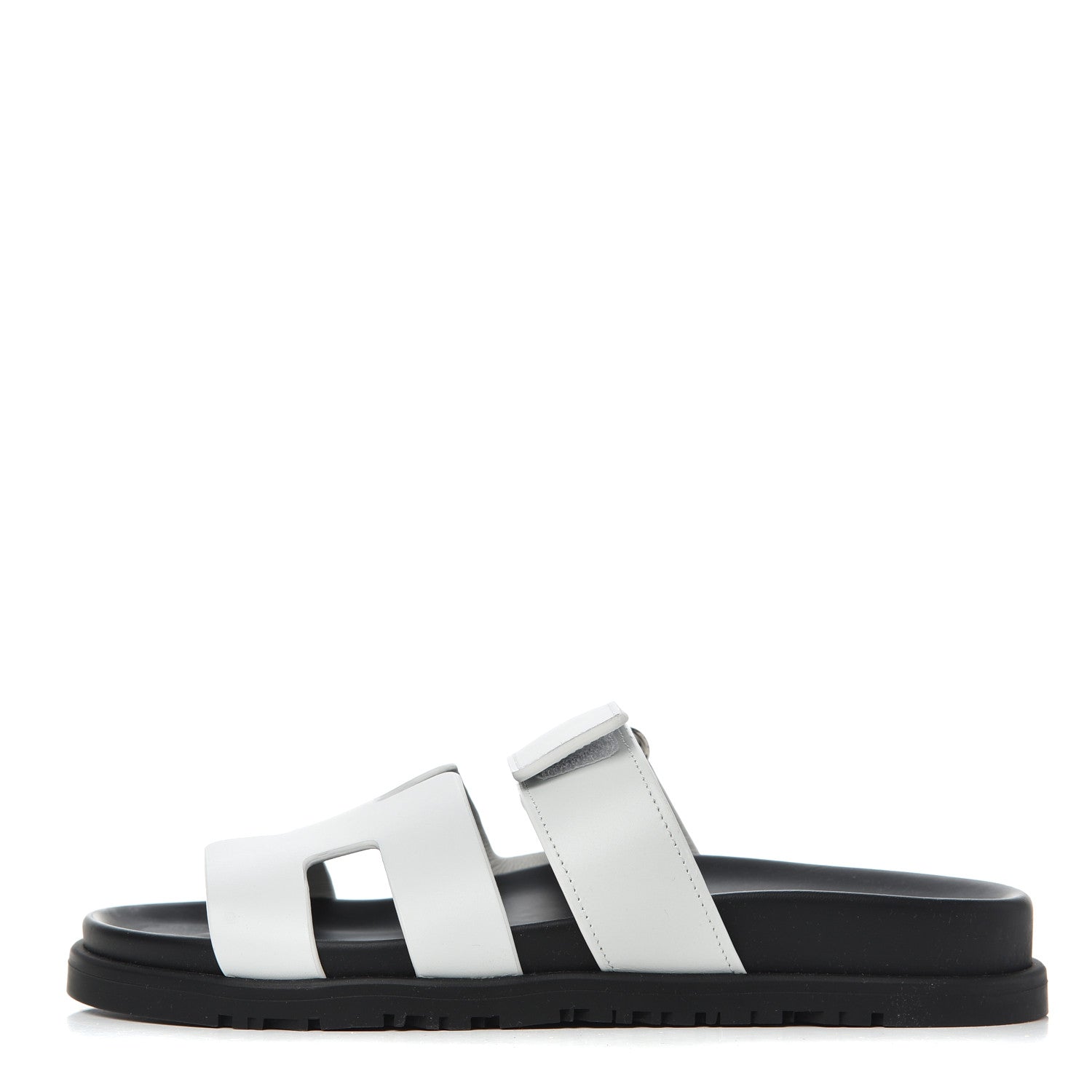 Hermes Calfskin Womens Chypre Sandals 36 White 1 of 9
