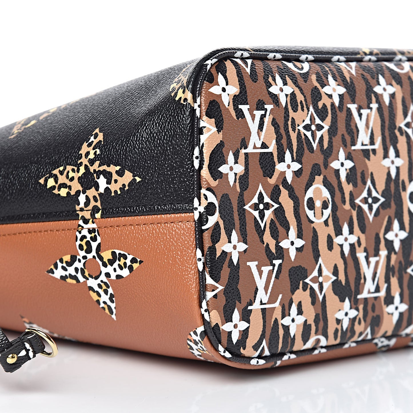 Monogram Giant Jungle Neverfull MM Black