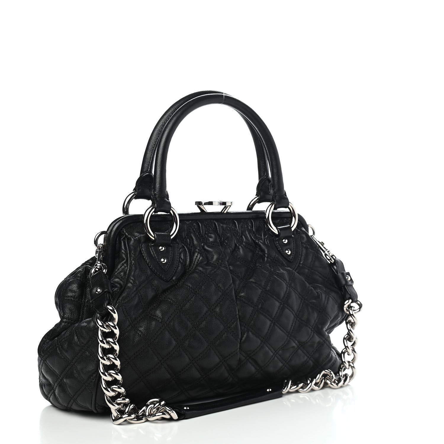 Marc Jacobs Calfskin Quilted Stam Black 2 of 9