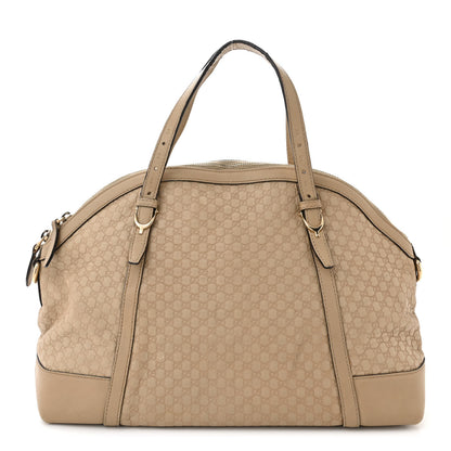 Gucci Calfskin Microguccissima Medium Nice Top Handle Dome Bag Beige 1 of 20