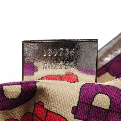 Gucci Guccissima Medium Abbey Shoulder Bag Silver 7 of 7