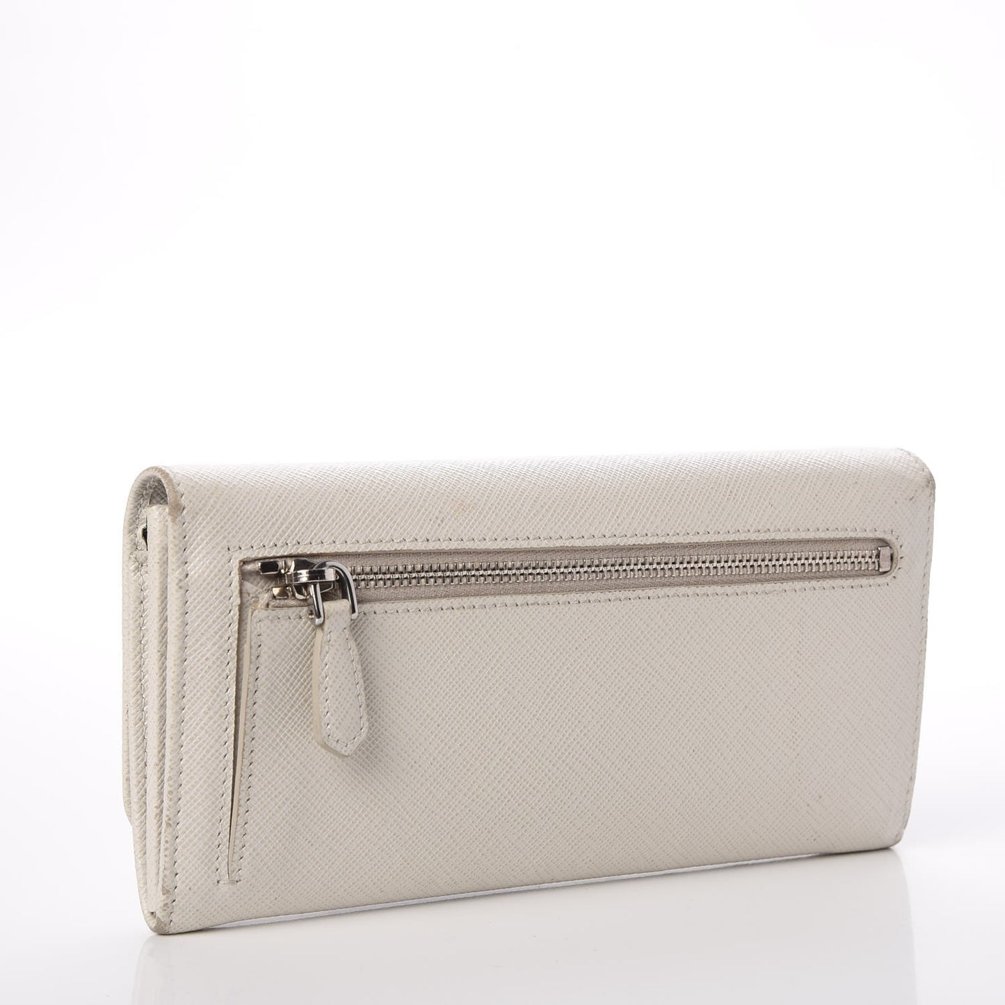 Saffiano Bi-Color Trend Continental Wallet Talco Black