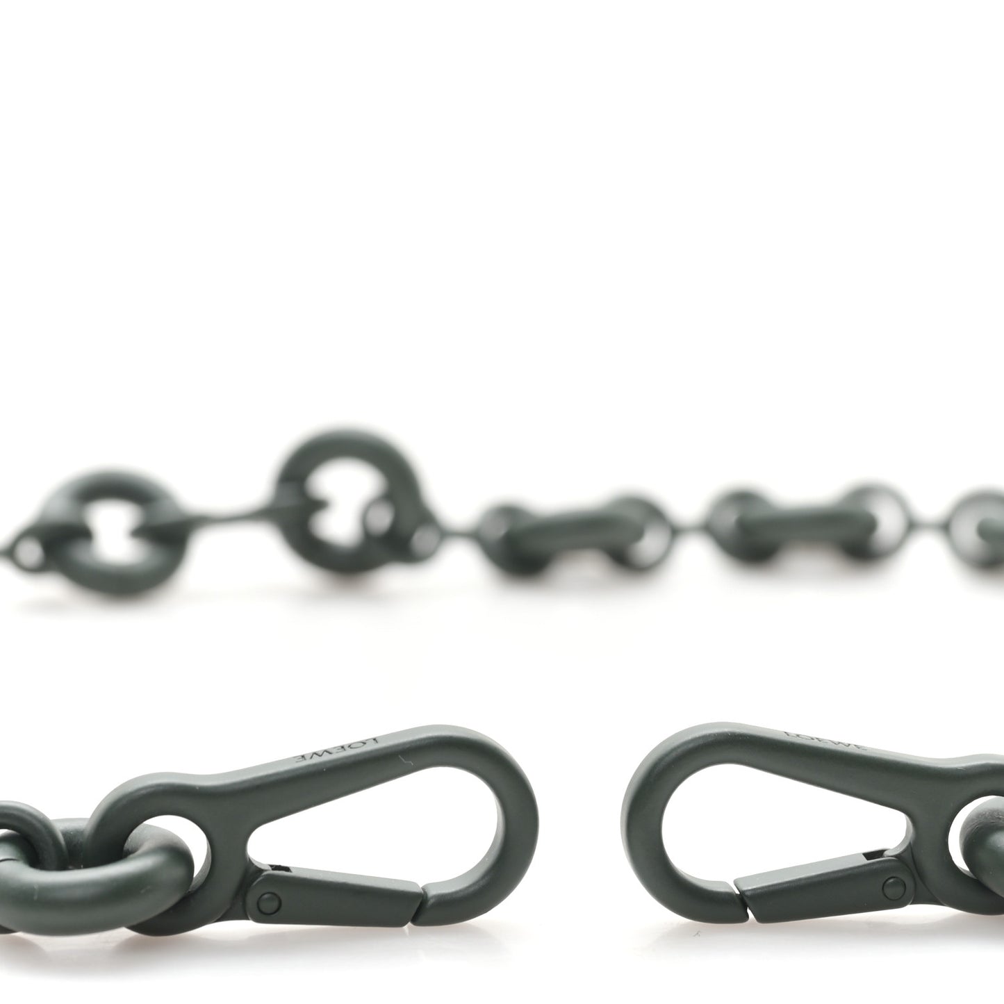 Brass Monochrome Donut Chain Shoulder Strap Olive Green