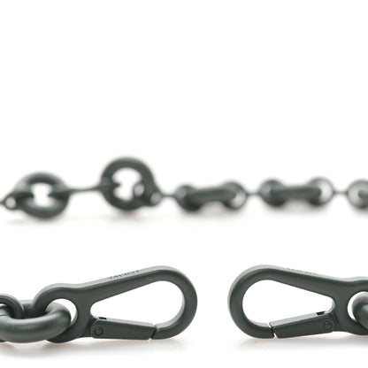Loewe Brass Monochrome Donut Chain Shoulder Strap Olive Green 3 of 3