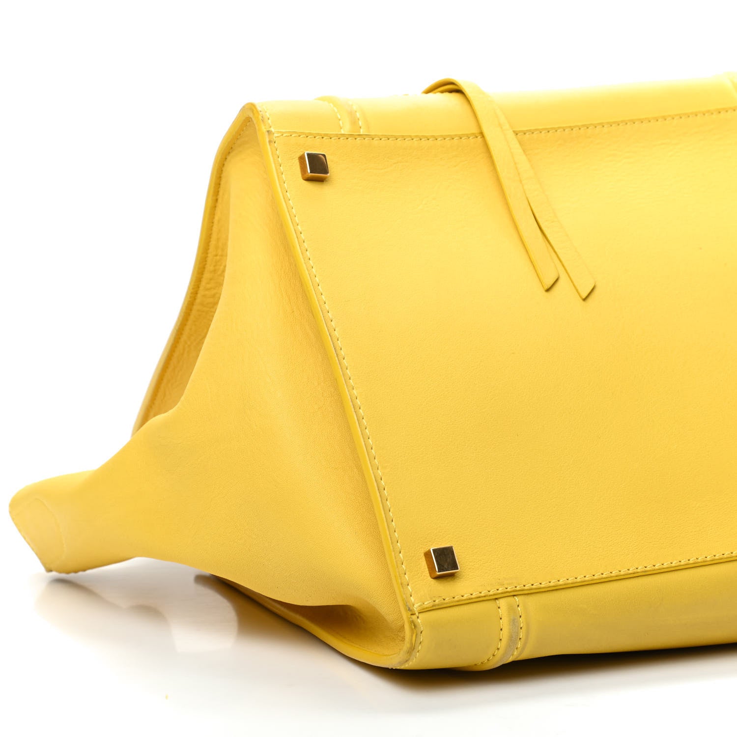 Celine Smooth Calfskin Medium Phantom Luggage Sun Yellow 6 of 9
