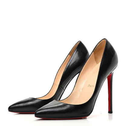 Christian Louboutin Grained Calfskin Pigalle 120 Pumps 38 Black 3 of 7