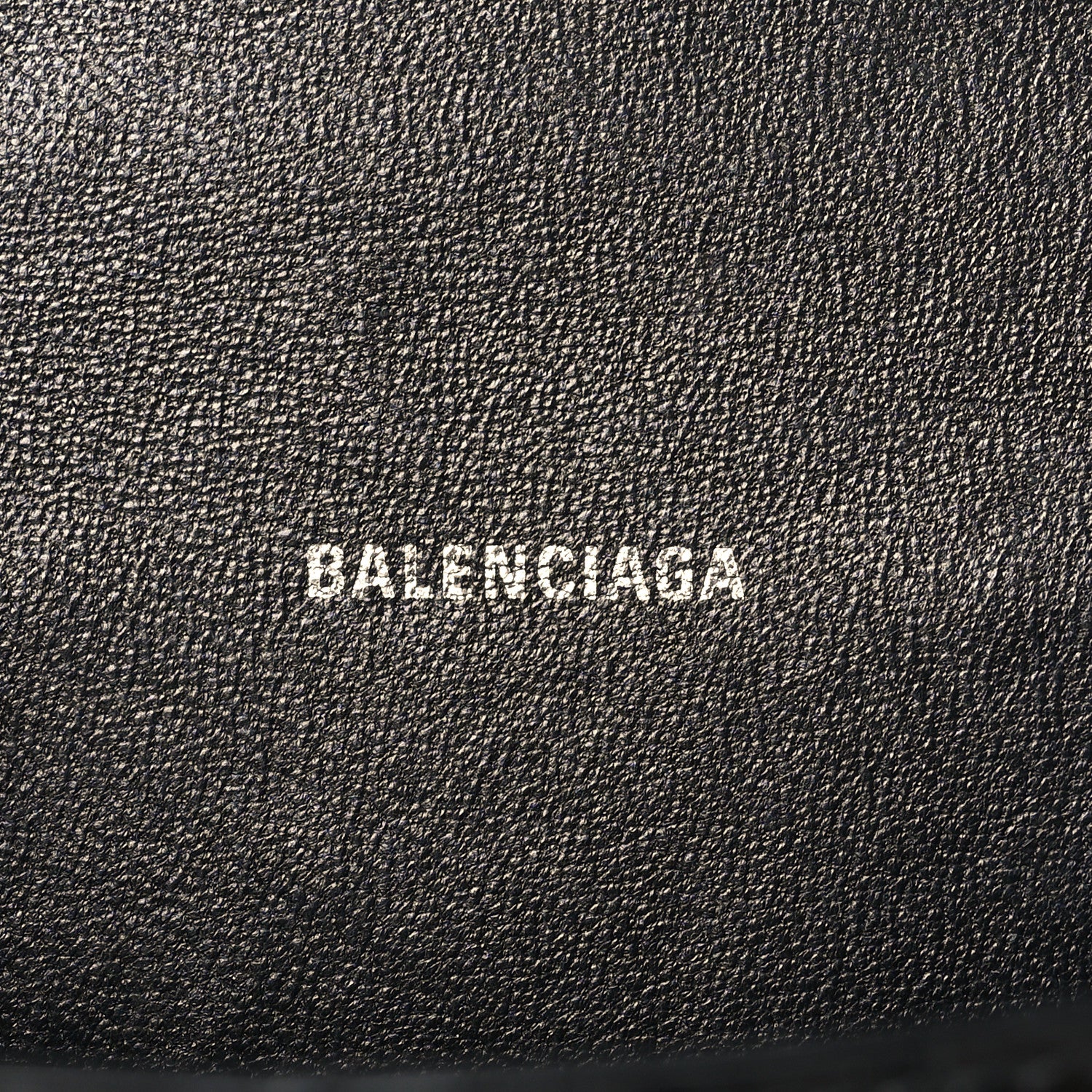 Balenciaga Shiny Calfskin Monochrome Crocodile Embossed Small Hourglass Top Handle Bag Black 5 of 12