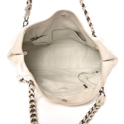 Chanel Calfskin Large East West Modern Chain Tote White 5 of 14
