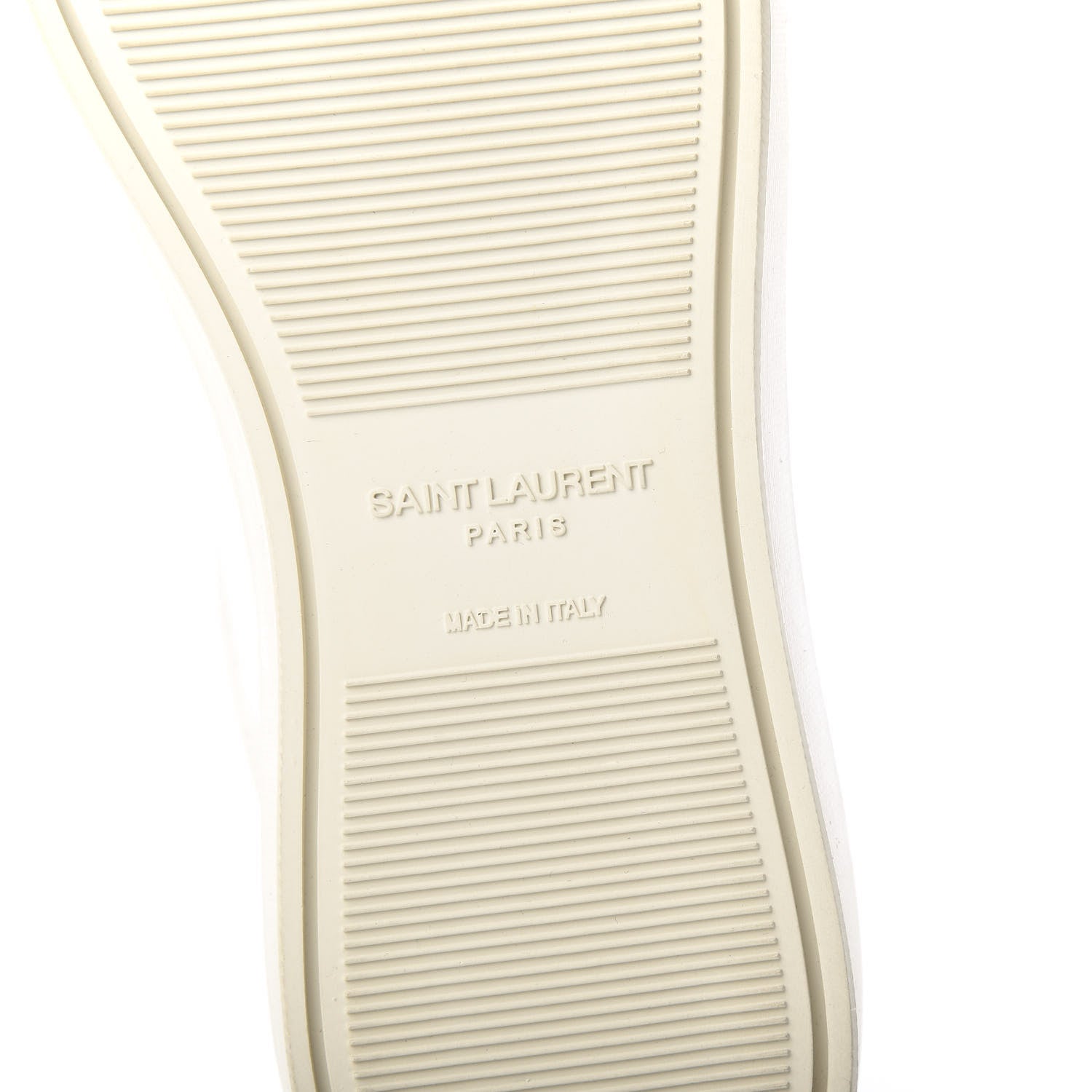 Saint Laurent Calfskin Leopard Print Andy Low Top Sneakers 36.5 White 9 of 11