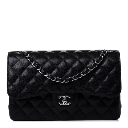 Chanel Caviar Quilted Jumbo Double Flap Black 1 of 4