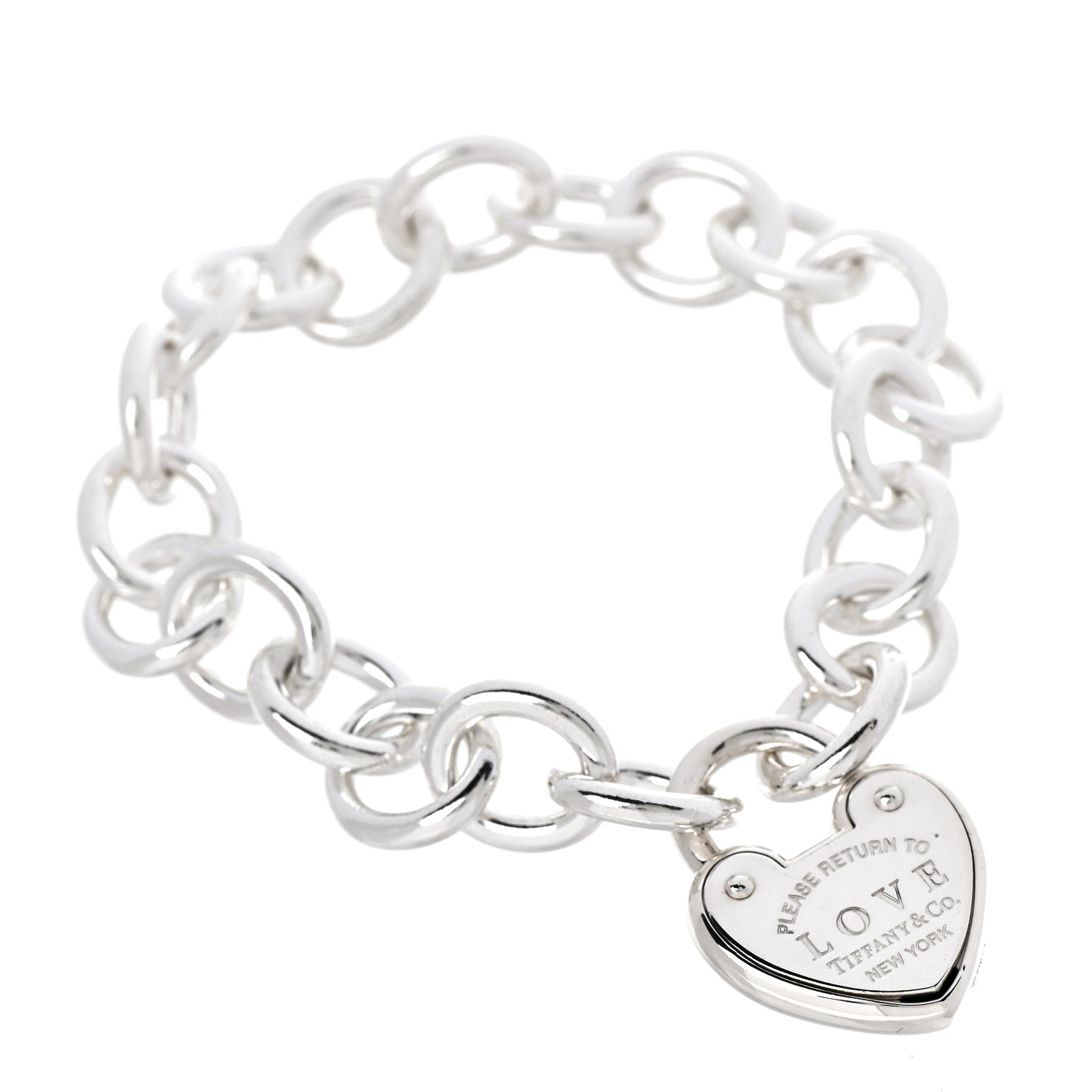 Tiffany Sterling Silver Return to Tiffany Love Lock Bracelet 1 of 7