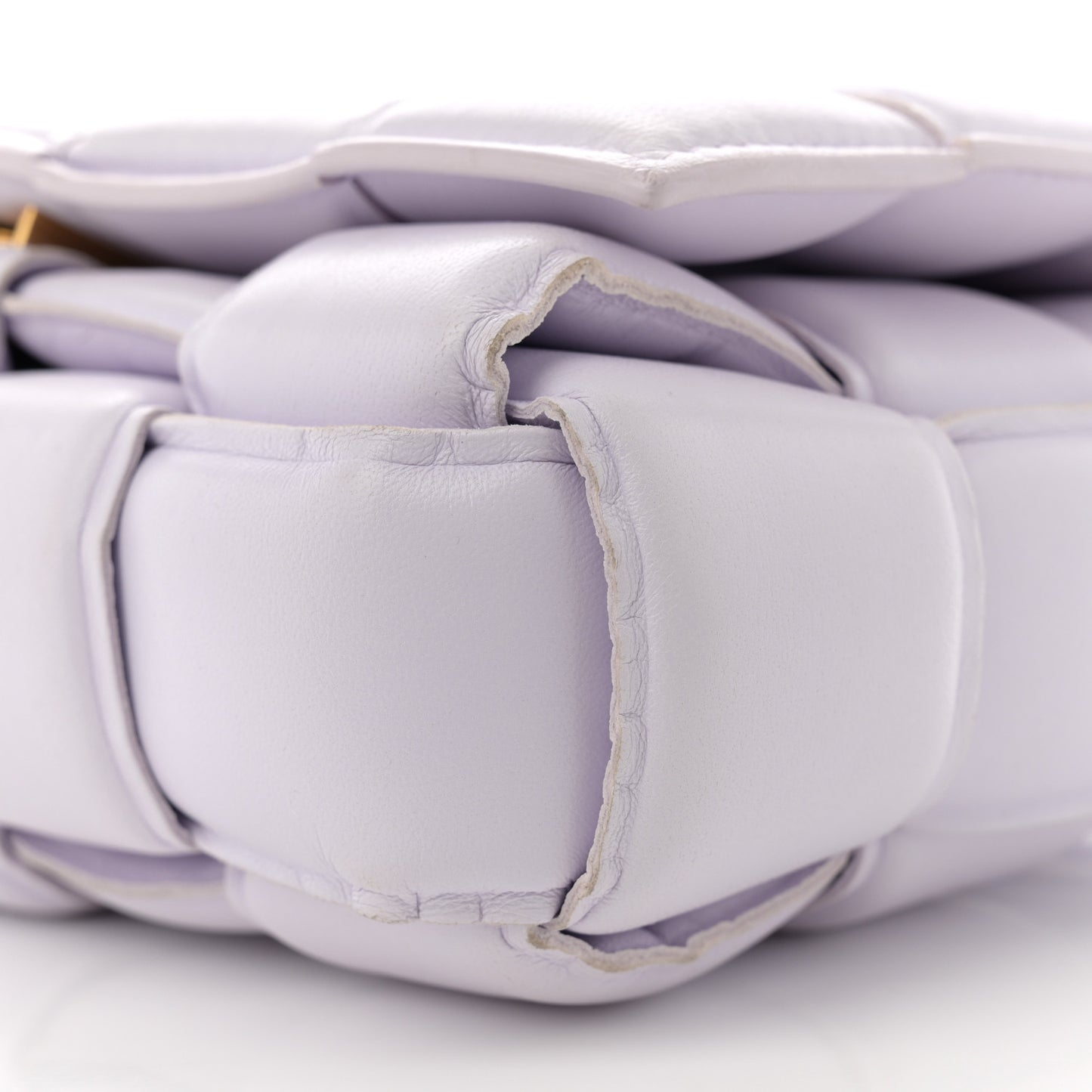 Nappa Maxi Intreccio Padded Cassette Crossbody Bag Mirth Washed