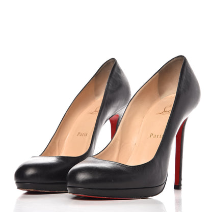 Christian Louboutin Calfskin Bruges 120 Pumps 40 Black 3 of 27