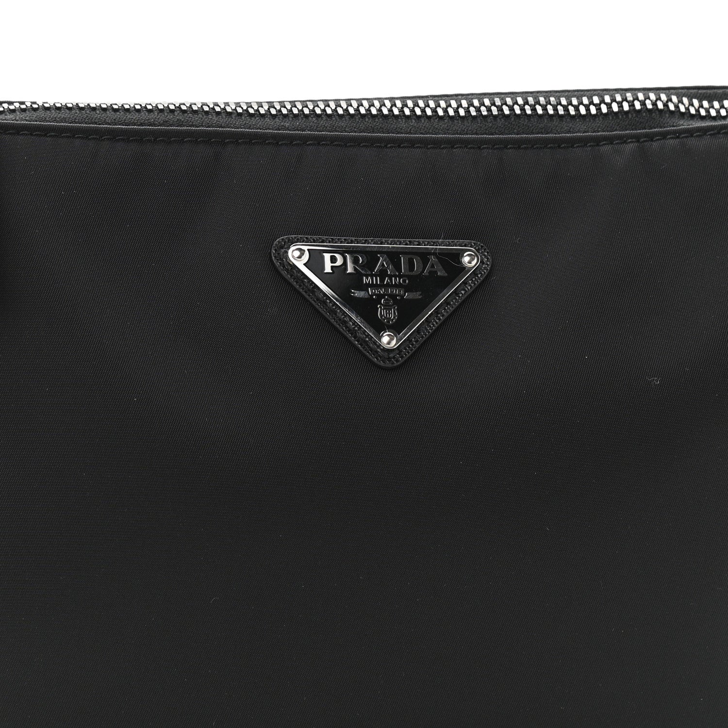Prada Re-Nylon Saffiano Pocket Zippered Shoulder Bag Black 11 of 13