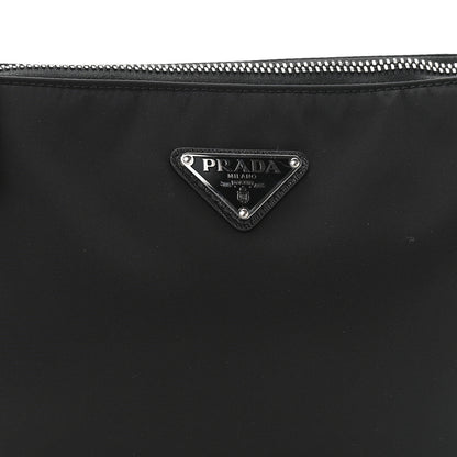 Prada Re-Nylon Saffiano Pocket Zippered Shoulder Bag Black 11 of 13
