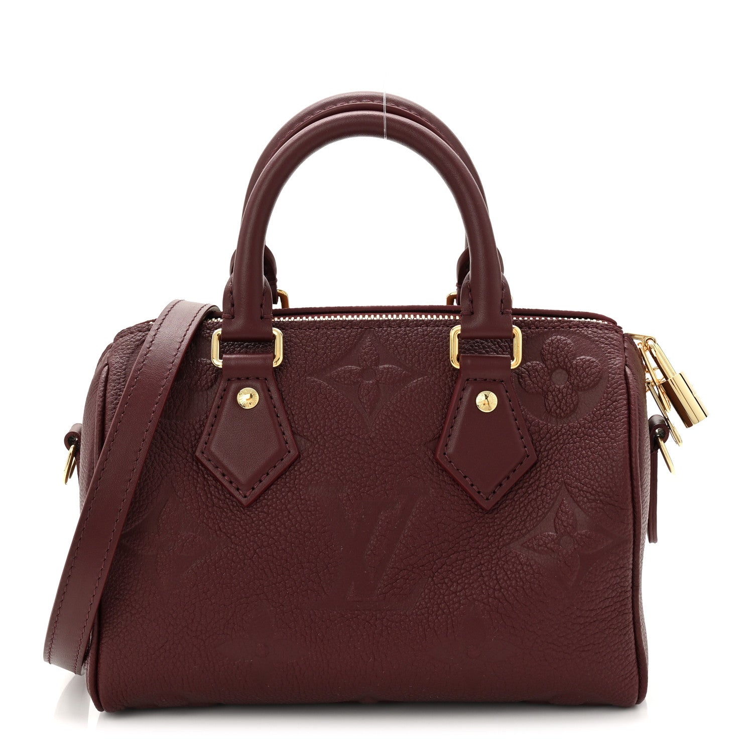 Louis Vuitton Empreinte Monogram Giant Speedy Bandouliere 20 Garnet 1 of 10