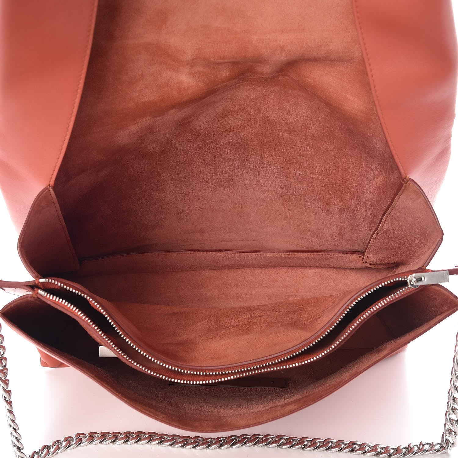 Celine Smooth Calfskin Blade Chain Flap Terracotta 5 of 16