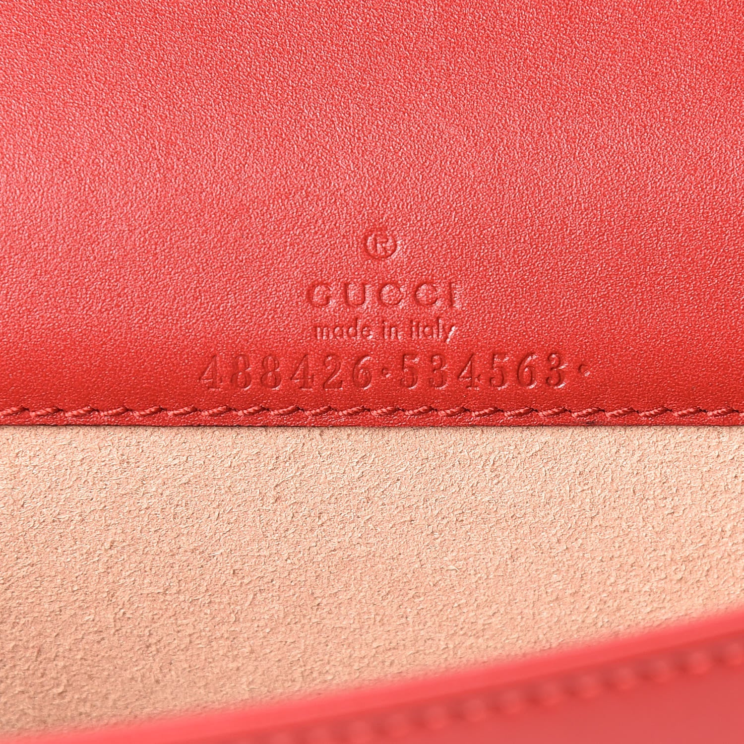 Gucci Calfskin Matelasse GG Marmont Mini Bag Hibiscus Red 8 of 11