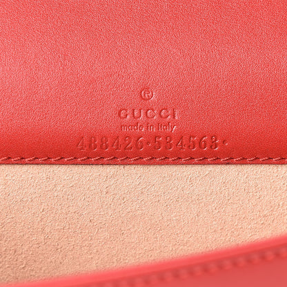 Gucci Calfskin Matelasse GG Marmont Mini Bag Hibiscus Red 8 of 11