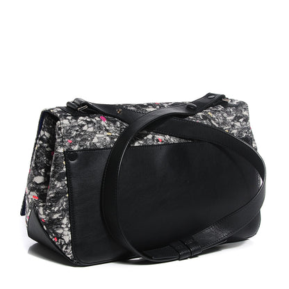 Proenza Schouler Wool Carpet Pad Large Courier Shoulder Bag Grey Multicolor 4 of 10