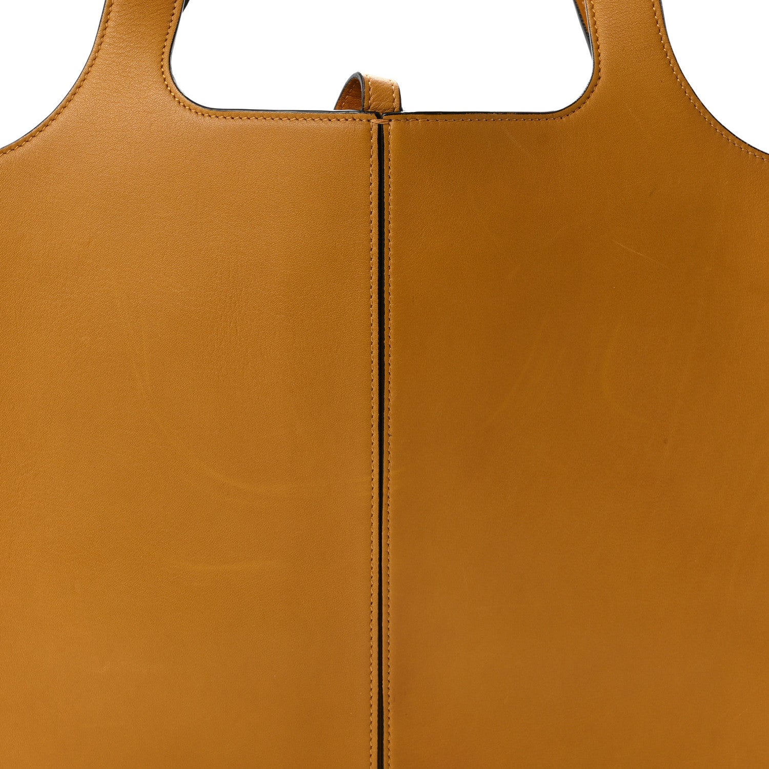Celine Supple Natural Calfskin Medium Tri-Fold Bag Ocre 8 of 13