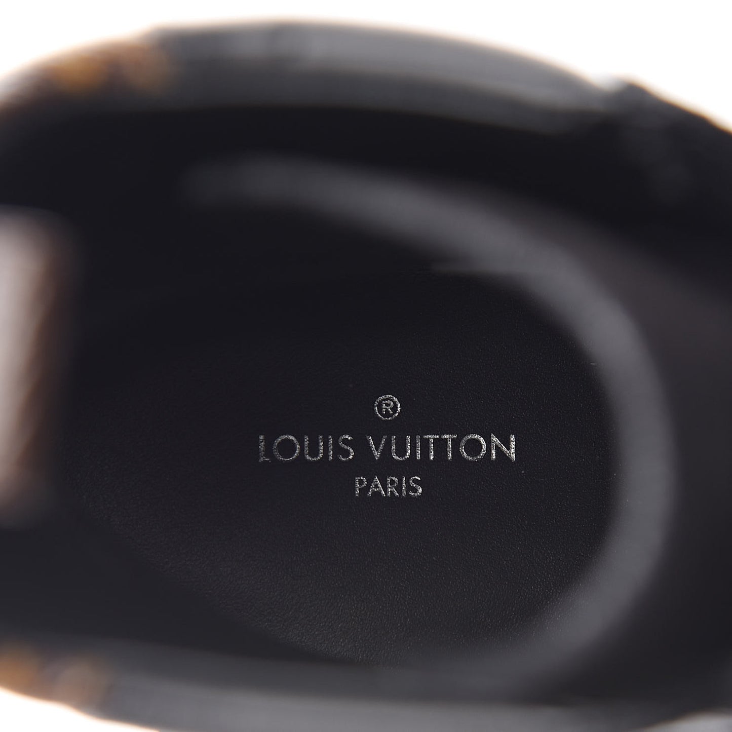 Suede Calfskin Monogram LV Black Heart Laureate Platform Desert Boots 37 Black