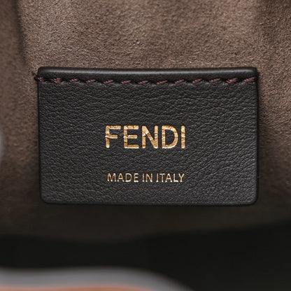 Fendi Vitello King F is Fendi Logo Embossed Mini Mon Tresor Bucket Bag Cuoio 6 of 10