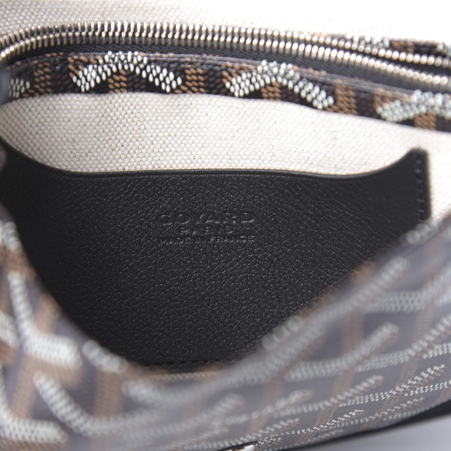 Goyard Goyardine Plumet Wallet Clutch Black 8 of 9
