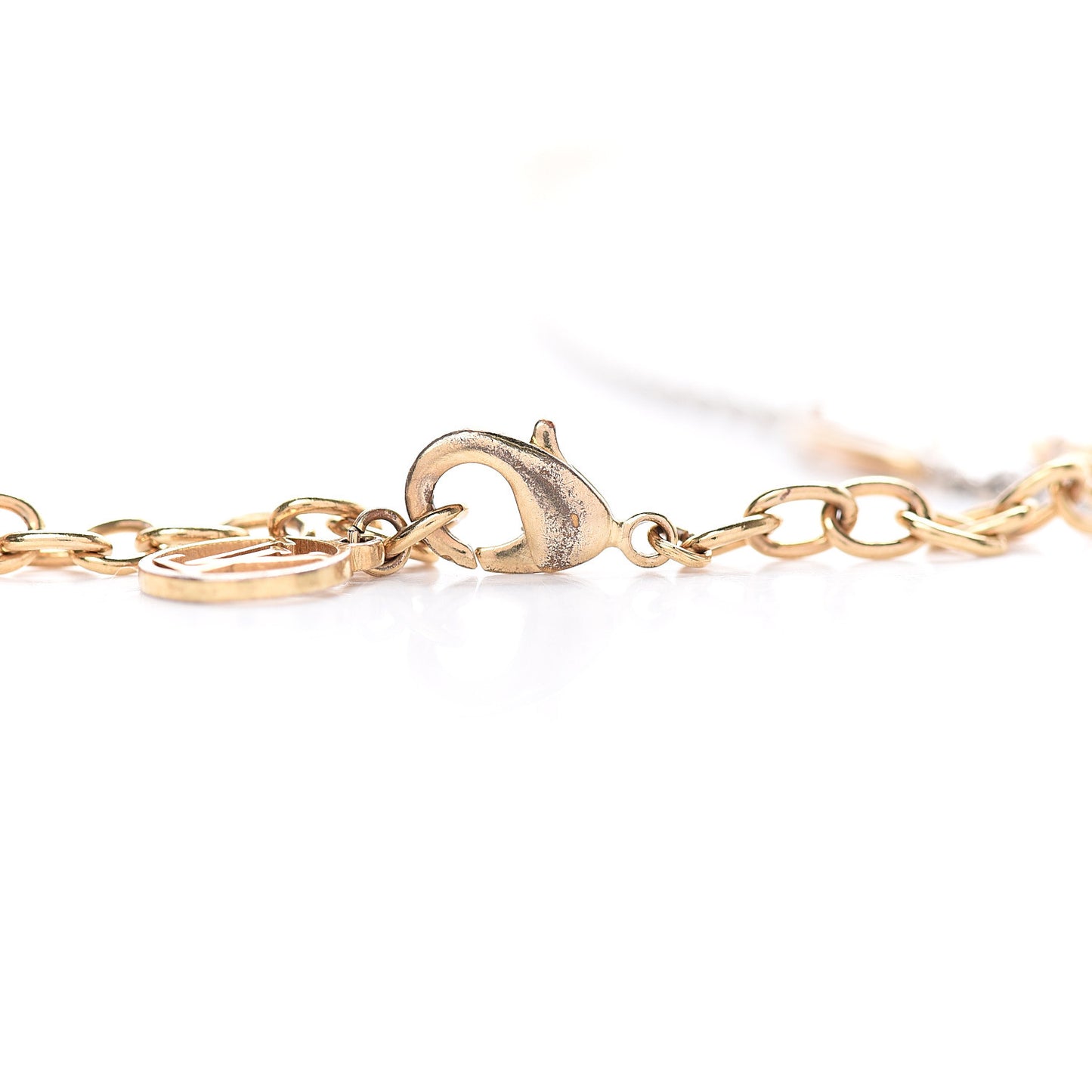 Logomania Sautoir Necklace Silver Gold