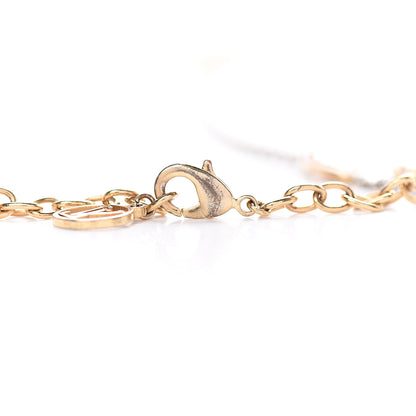 Louis Vuitton Logomania Sautoir Necklace Silver Gold 7 of 8