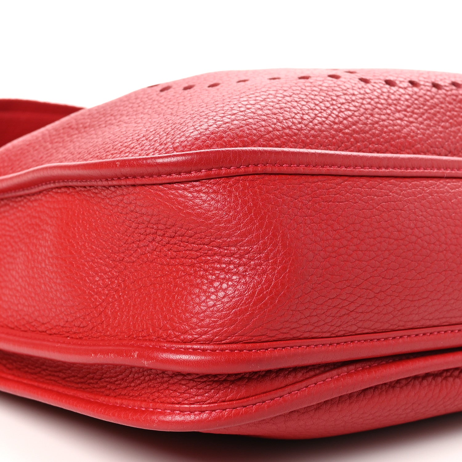 Hermes Taurillon Clemence Evelyne III PM Rouge Casaque 9 of 10