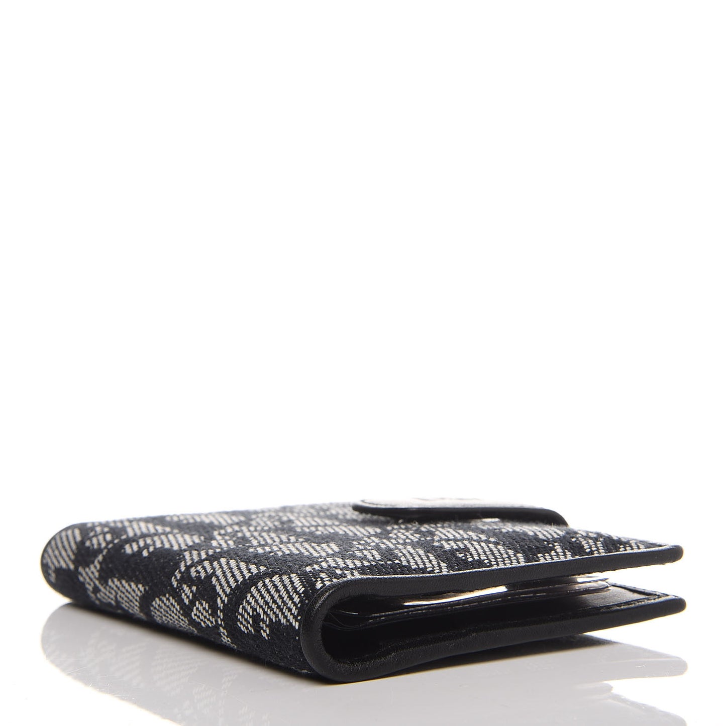 Monogram Compact Wallet Black
