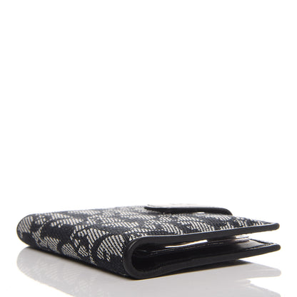 Christian Dior Monogram Compact Wallet Black 4 of 6