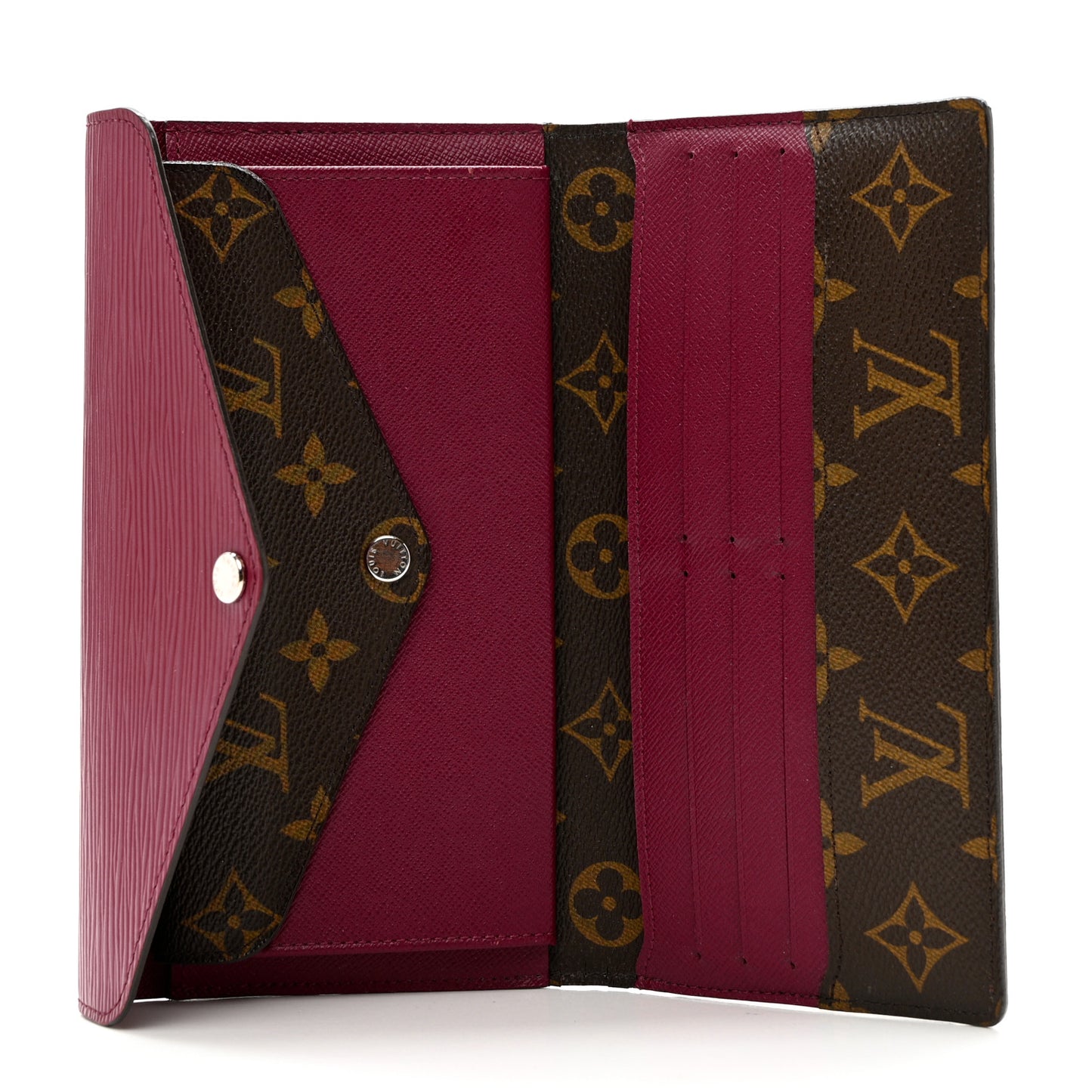 Monogram Epi Marie-Lou Long Wallet Fuchsia