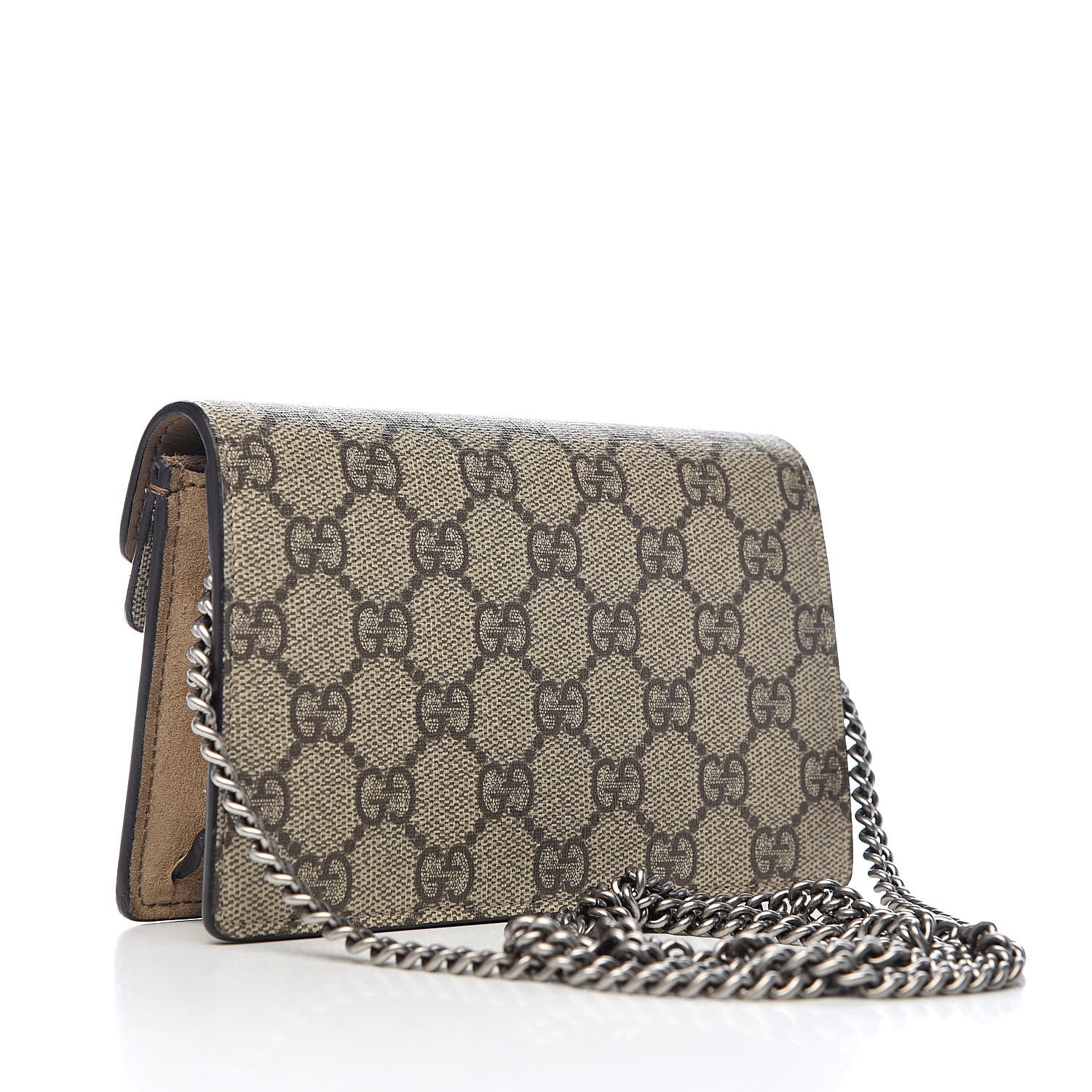 Gucci GG Supreme Monogram Super Mini Dionysus Shoulder Bag Taupe 3 of 10