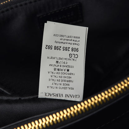 Versace Patent Calfskin Barocco Quilted Day Bag Black 8 of 8