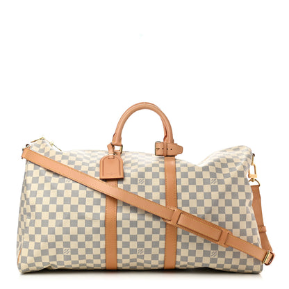 Louis Vuitton Damier Azur Keepall Bandouliere 55 1 of 9